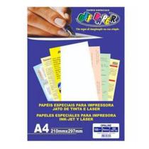 Papel Especial Opaline Branco A4 180g 50 Fls