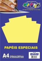Papel Especial Plus 210x297mm - Amarelo Lumi - 20 Folhas