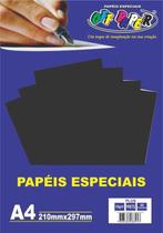 Papel Especial Plus 210x297mm Preto 120g - 20 Folhas
