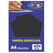 Papel Especial Plus Preto 120g A4 20 Fls