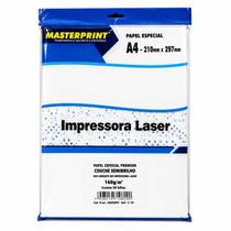 Papel Especial Premium Couchê Semibrilho A4 160g Masterprint com 50 Folhas Para Impressora Laser Papel Especial Premium Couchê Semibrilho A4 160g Masterprint com 50 Folhas Para Impressora Laser