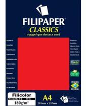 Papel Filiperson Filicolor 180g Vermelho - Filipaper
