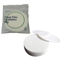 Papel Filtro Qualitativo 125mm 80gr 100 Folhas UNIFIL 501.012