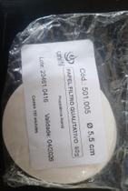 Papel filtro qualitativo 80g 55mm, com100 folhas, Unifil