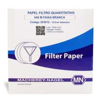 Papel Filtro Quantitativo MN-640-M (FAIXA BRANCA) 150MM, 100 Folhas, MN Macherey Nagel (Alemanha). - Macherey-Nagel