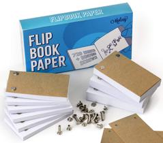 Papel flip book Molcey 720 folhas (1480 páginas) com furos