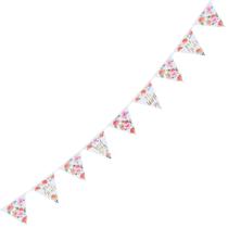Papel floral multicolorido para bebês Pennant Banner Amscan 4,5 m