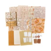 Papel Floral Vintage para Scrapbooking - 40 Peças para Artesanato e Planejamento