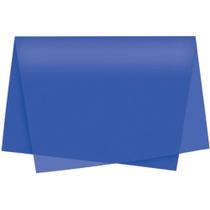 Papel Folha de Seda Azul Escuro 48X60CM 20G - Pacote com 100 Unidades