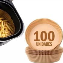 Papel Forro Descartável Protetor Forma Air Fryer Kit 100