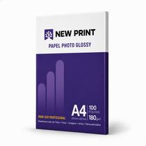 Papel Foto Fotográfico A4 180G Glossy Brilho Kit 100 Folhas Papel Foto Fotográfico A4 180G Glossy Brilho Kit 100 Folhas