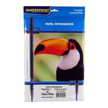 Papel Fotográfico 115g A4 Glossy À Prova Dágua 50 Folhas Inkjet Masterprint