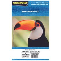 Papel Fotografico 115g A4 Glossy À Prova Dágua 50 Folhas - Masterprint