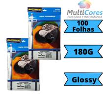 Papel Fotográfico 180g A4 100 folhas Glossy Resistente a Água - Masterprint