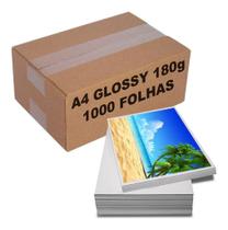 Papel Fotográfico 180g A4 Glossy À Prova Dágua 1000 Folhas