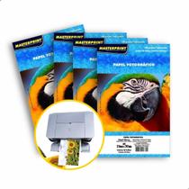 Papel Fotográfico 180g Brilhante Glossy A4 200 Folhas - Masterprint