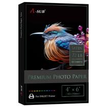 Papel Fotográfico A-SUB Satinado 4x6" 72lb 50 Folhas para Impressora Jato de Tinta Papel Fotográfico A-SUB Satinado 4x6" 72lb 50 Folhas para Impressora Jato de Tinta