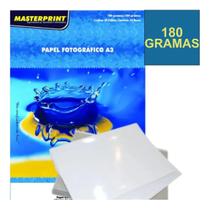 Papel Fotográfico A3 180g Glossy Branco Masterprint 20 Folha Branco Papel Fotográfico A3 180g Glossy Branco Masterprint 20 Folha Branco