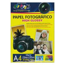 Papel Fotográfico A4 180g - 50 Folhas - Off Paper