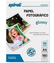 Papel Fotográfico A4 180g Glossy Paper G180-50 Spiral 50 Folhas