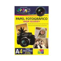 Papel Fotográfico A4 180g Glossy Resistente a Água Offpaper PCT C/ 50 Folhas