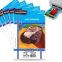Papel Fotográfico A4 180g Prova de Água Brilhante kit 250 folhas para Impressora Jato de Tinta Impressão Fotos Convites