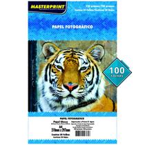 Papel Fotográfico A4 230g Glossy Branco Brilhante Masterprint Pacote com 100 Folhas