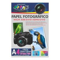 Papel Fotográfico A4 Adesivo 130g Off Paper 50 Folhas Cor Branco