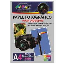 Papel Fotográfico A4 Adesivo 135g Off Paper 20 Folhas