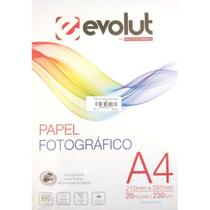 Papel Fotográfico A4 Brilhante 230g - 20 folhas