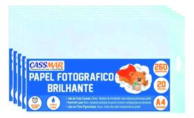 Papel Fotográfico A4 Brilhante 260g Cassmar 100 fls