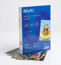 Papel Fotográfico A4 Glossy 180g 50 Folhas Premium Original