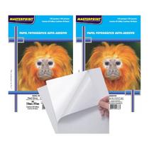 Papel Fotografico A4 Glossy Adesivo 130g 100Fls Masterprint