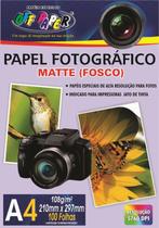 Papel Fotográfico A4 Matte Fosco 108g Off Paper - 100 folhas