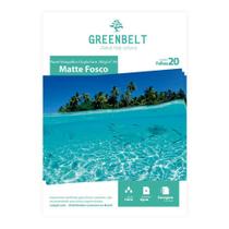 Papel Fotográfico A4 Matte Fosco 180g Dupla Face Greenbelt 20 Folhas