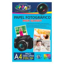 Papel Fotográfico A4 Off Paper 240g High Glossy 50 Folhas 10526