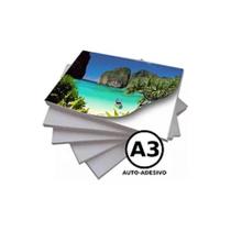 Papel Fotográfico Adesivo 130g A3 Starvox 100 Folhas Cor Branco Papel Fotográfico Adesivo 130g A3 Starvox 100 Folhas Cor Branco