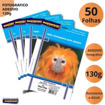Papel Fotográfico Adesivo 130g A4 Masteprint Glossy Brilhante Secagem Rápida Papel Fotográfico Adesivo 130g A4 Masteprint Glossy Brilhante Secagem Rápida