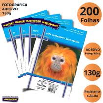 Papel Fotográfico Adesivo 130g A4 Masteprint Glossy Brilhante Secagem Rápida Papel Fotográfico Adesivo 130g A4 Masteprint Glossy Brilhante Secagem Rápida