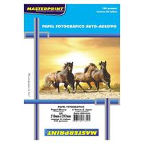 Papel fotográfico adesivo 20 fls 130g Masterprint