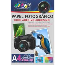 Papel Fotografico Adesivo A4 130g 50fls Papel Fotografico Adesivo A4 130g 50fls