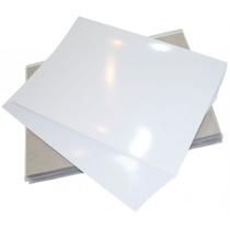 Papel Fotográfico Adesivo A4 130g Glossy Branco Brilhante com 100 folhas - Premium