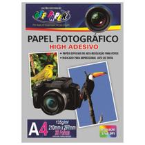 Papel Fotografico Adesivo A4 135g Off Paper 20fls Papel Fotografico Adesivo A4 135g Off Paper 20fls