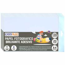Papel Fotográfico Adesivo A4 Brilhante 130g Cassmar 1000 Folhas Papel Fotográfico Adesivo A4 Brilhante 130g Cassmar 1000 Folhas