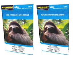 Papel Fotográfico Adesivo A4 Glossy 115g 100 Folhas Masterprint Branco
