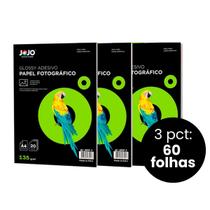 Papel Fotográfico Adesivo A4 Glossy 135g 100 Fls Jojo Paper Papel Fotográfico Adesivo A4 Glossy 135g 100 Fls Jojo Paper
