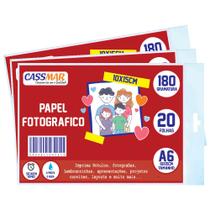 Papel Fotográfico Brilhante 10x15 180g Cassmar 1140 fls