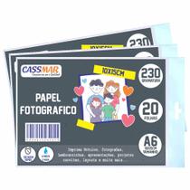 Papel Fotográfico Brilhante 10x15 230g Cassmar 800 fls