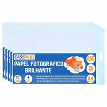 Papel Fotográfico Brilhante A4 1000 FLS Cassmar 260g