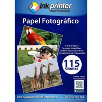 Papel Fotográfico Brilhante Glossy A4 115gr - Impressões de Alta Qualidade